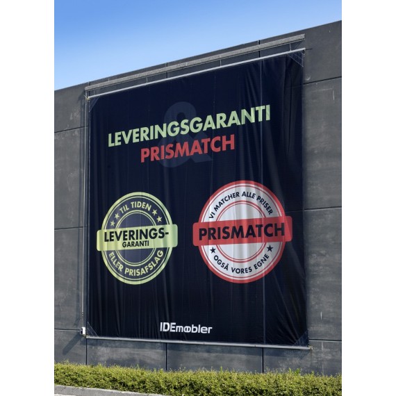 Bannerheis, storfomat utendørs