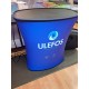 LED belyst messedisk, sammenleggbar